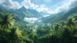© Pter - Tropical Jungle Valley in Taha'a