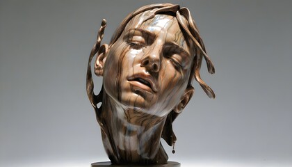 Canvas Print - Emotional Sculptures Born from the Sculptors Tears