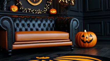 Halloween decoration with spooky and Gothic ambiance