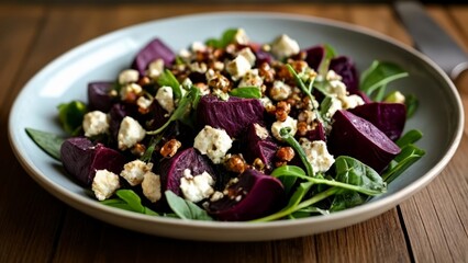 Canvas Print -  Deliciously vibrant salad ready to be savored