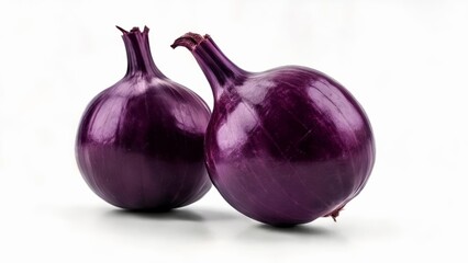 Poster -  Purple onions fresh and vibrant ready for culinary adventures