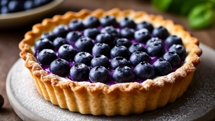 Sticker -  Delicious Blueberry Pie ready to be savored