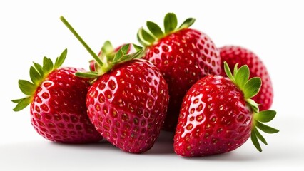 Canvas Print -  Fresh ripe strawberries ready for a delicious treat