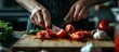 © Zie - Chopping Tomatoes for a Delicious Meal