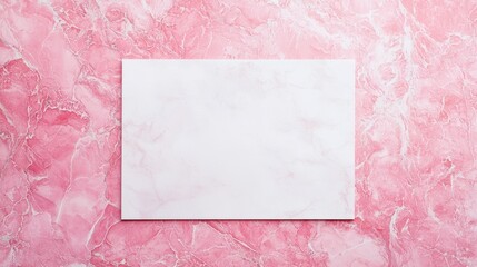 Wall Mural - Pink Marble Creative Blank Sheet Design Template.