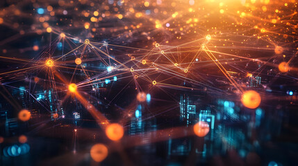 Poster - Global business structure of networking. Analysis and data exchange customer connection, HR recruitment and global outsourcing, Customer service, Teamwork, Strategy, 