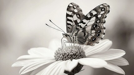 Poster -  another butterfly atop another flower