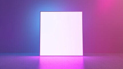 Wall Mural - Violet LED Creative Blank Sheet Design Template.