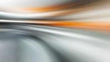 Wall Mural - Dynamic fusion of gray and orange in an abstract motion blur composition