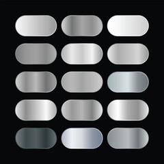15 sliver gradient color collection for ui element
