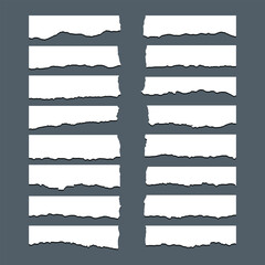 Wall Mural - huge collection of torn ripped paper sheets