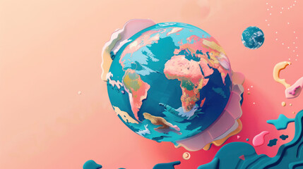 Wall Mural - a visual of a global brand strategy, focusing on maintaining brand consistency across different mark