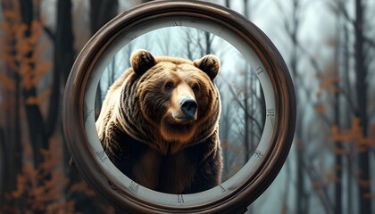 Timeless Reflection of a Bear Through the Ages