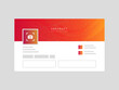 © Mdabir - Abstract colorful social media timeline LinkedIn profile page mockup presentation design