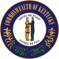 Wall Mural - Seal of Kentucky state, USA. Illustration