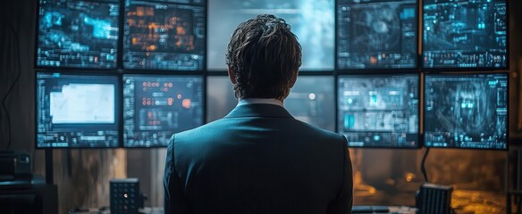 cybersecurity professional vigilantly monitoring screens displaying realtime alerts and threat indicators in a hightech setting symbolizing the importance of vigilance in threat detection