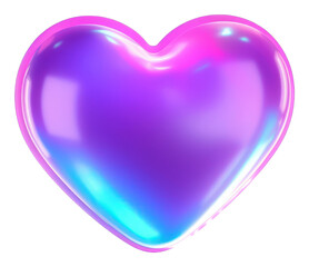 Wall Mural - png pastel neon heart abstract night pink.