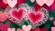 © Girlie99 - Romantic heart-shaped glowing bokeh background for Valentine's Day celebration