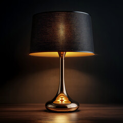 Stylish Modern Glass Table Lamp for Contemporary Interior Design photo