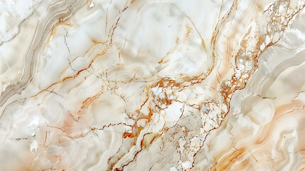 Wall Mural - Abstract marble background with swirling veins of white, beige, and brown.