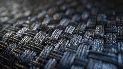 A close-up of a textured surface resembling woven fabric