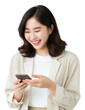 © Rawpixel.com - PNG Smile adult woman phone.