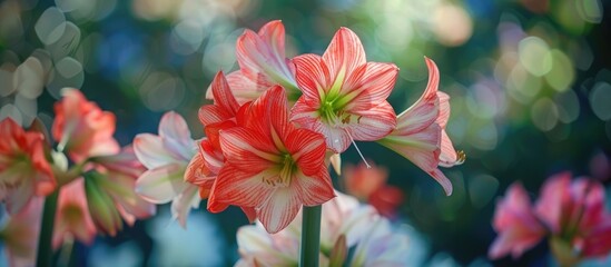 Wall Mural - Flower Garden Of Cluster Amaryllis