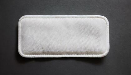 white rectangle embroidered patch mockup