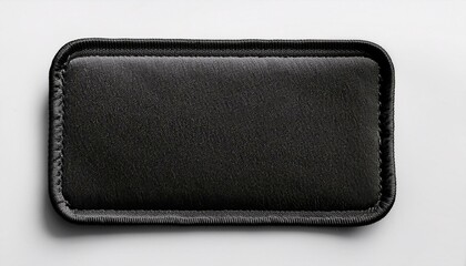 black rectangle embroidered patch mockup