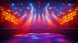 © Utpal - Colorful Concert Stage with Bright Spotlight Lighting