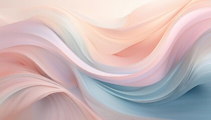 Canvas Print - Abstract pink and blue waves