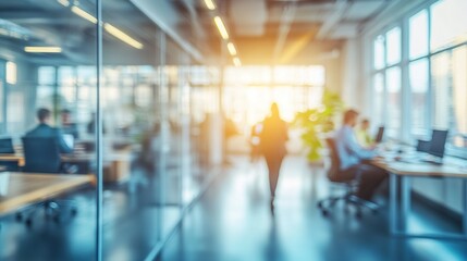 Canvas Print - Morning Light in Modern Office Space