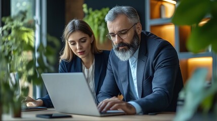 Poster - Business Meeting with Professionals in Modern Office