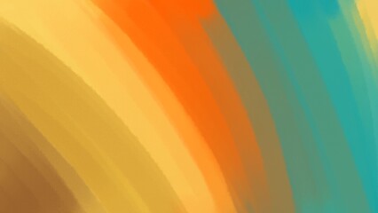 A vibrant and dynamic abstract watercolor background with a gradient of warm hues, transitioning from deep brown to bright orange and blending into cool turquoise. Perfect for bold and expressive desi