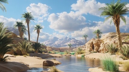 Poster - Oasis in the Desert