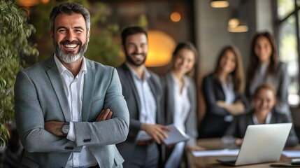 Poster - Professional Team in Modern Office Environment