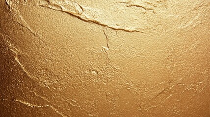 Canvas Print - A gold wall with a rough texture