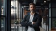 © WS Studio 1985 - Confident Businessman in Modern Office Setting