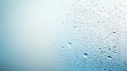 Canvas Print - A blurry image of water droplets on a window