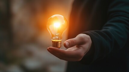 Poster - Creative Light Bulb Concept for Ideas and Innovation