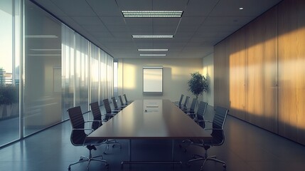 Poster - Modern Conference Room with Natural Light