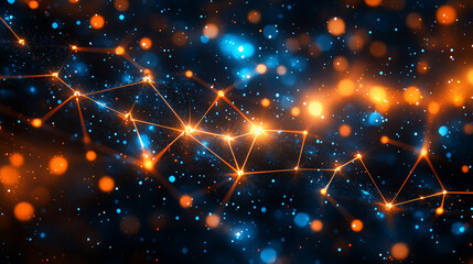 futuristic digital background featuring abstract data patterns and technological elements. The image symbolizes innovation, connectivity, and the power of data in modern technology-driven environments