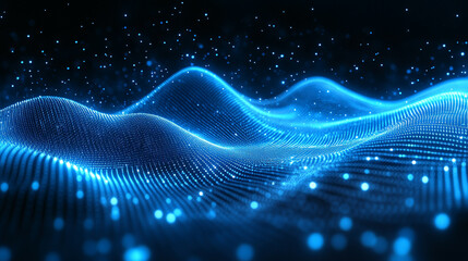futuristic digital background featuring abstract data patterns and technological elements. The image symbolizes innovation, connectivity, and the power of data in modern technology-driven environments