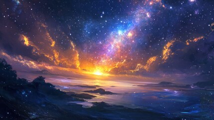 Canvas Print - Cosmic Landscape