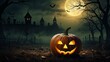 © Photographybd60 - halloween background with pumpkin