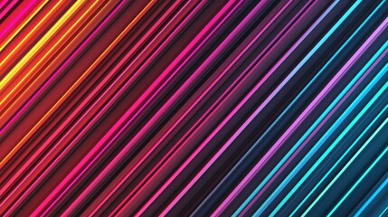 Wall Mural - Colorful Abstract Lines in Dynamic Motion Design