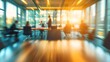 © Berkah - Abstract blurred interior modern office space with business people group working banner background with copy space.