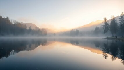 Lake in the morning