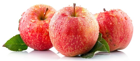 Canvas Print - Gala Apples Isolate On White Background