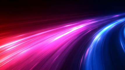 Poster - Abstract Background with Colorful Lights and Curves